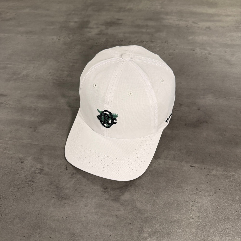 Birddogs Hat Mens Overserved Racquet Club Performance Strapback White Green